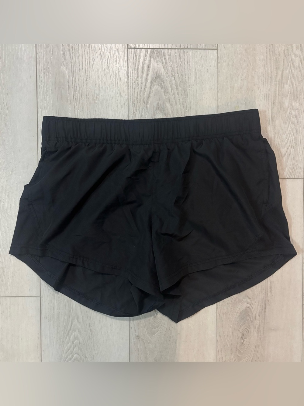 Women's Black Athletic Running Shorts